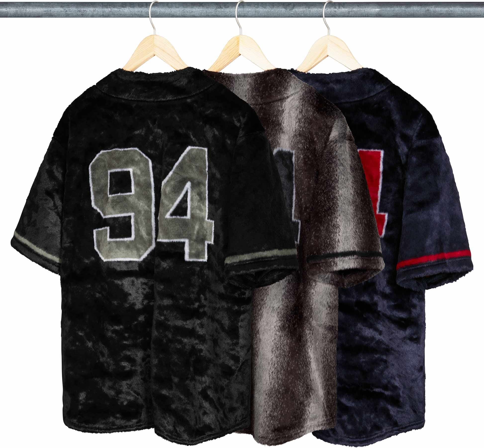 Faux Fur Baseball Jersey view 4